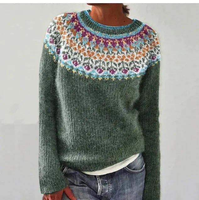 Aria | Damen-Strickpullover im Retro-Streifen-Design mit lockerer Passform 3