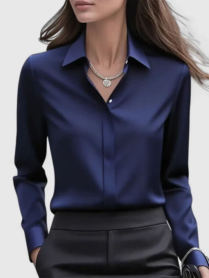 Aria | Elegantes, Minimalistisches Weißes Damen Hemd für Jede Gelegenheit 0