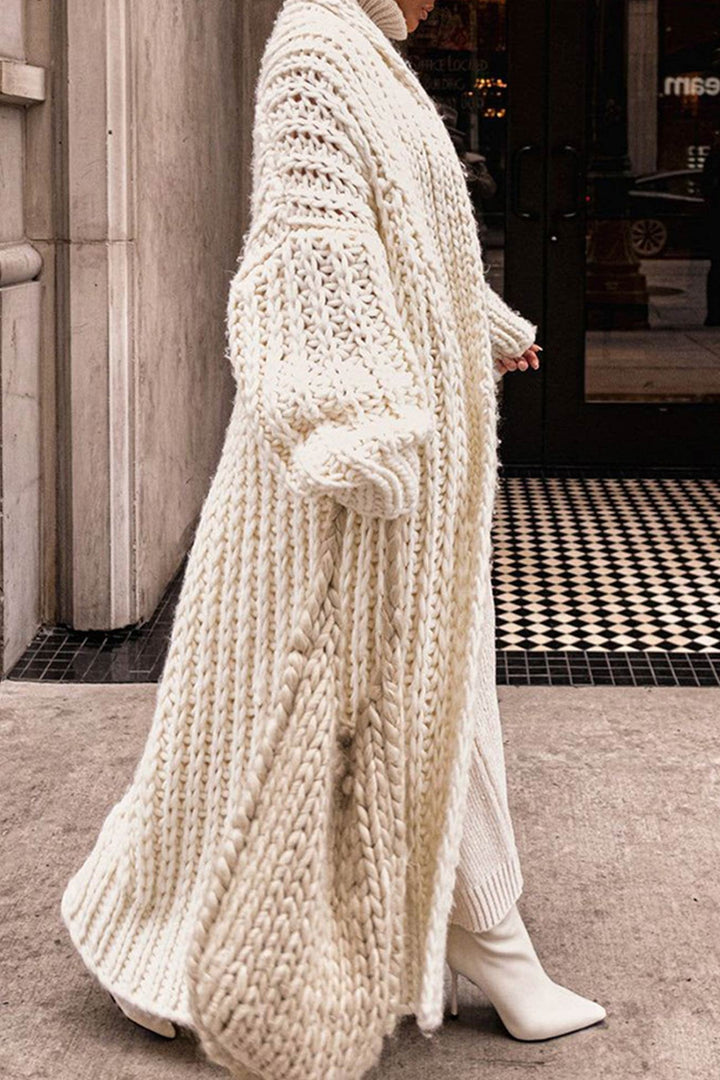 Aria | Offener und stylischer langer Strickcardigan 4