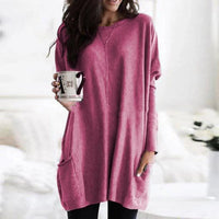 Sienna | Oversize Tunika-Pullover Mit Taschen Für Damen