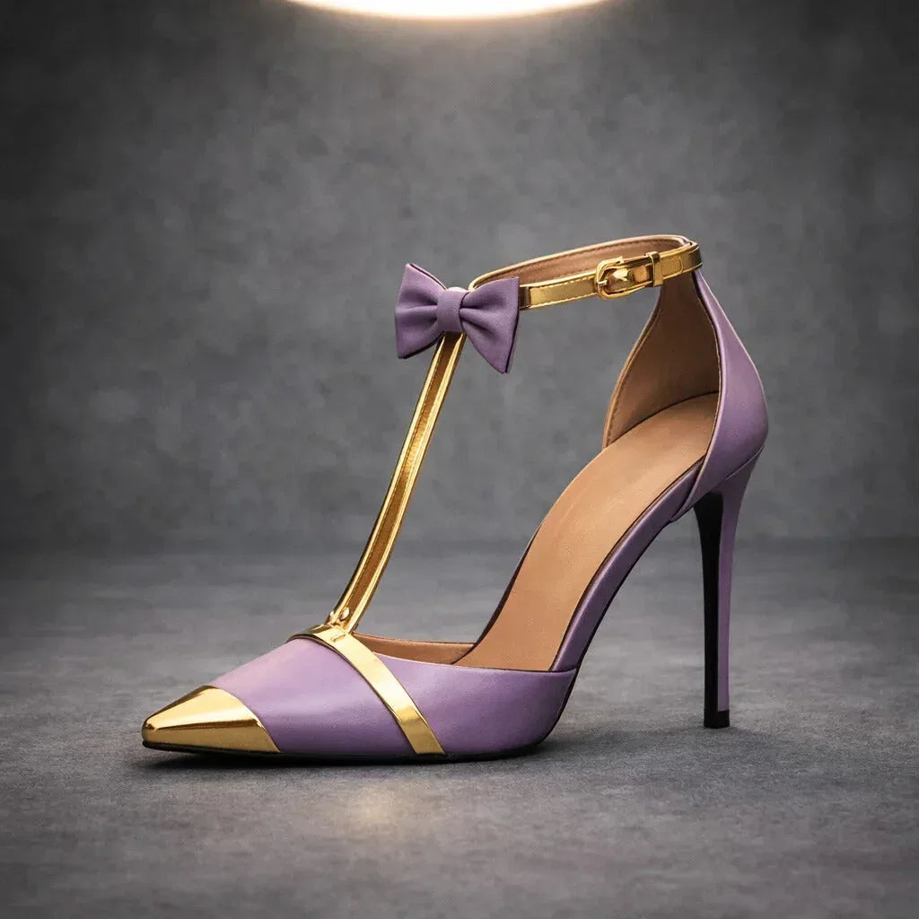 Ava | Elegante Stiletto-Absätze mit Schleifendetail &amp; Knöchelriemen 8