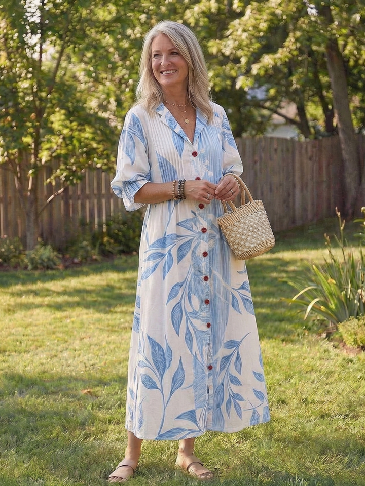 Ava | Elegantes, Blumenmuster Maxikleid – Perfekt für den Sommer und Lange Kleider Damen 4
