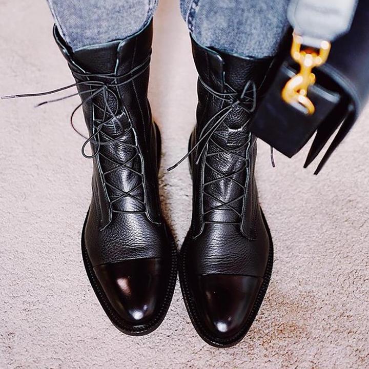Birgit | Premium-Luxus-Lederstiefel mit konturierter Oberfläche 5
