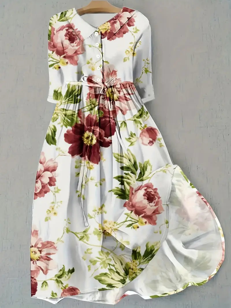 Brelia | Elegantes Blumenkleid für Damen 0