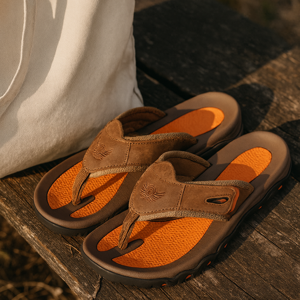 Brelio | Elegante Komfort Ledersandalen 1