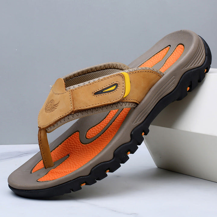 Brelio | Elegante Komfort Ledersandalen 4