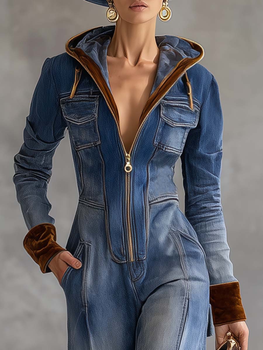 Brenna | Bequemer, Stilvoller &amp; Vielseitiger Damen Overall mit Kapuze 3