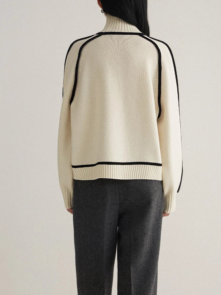 Camila | Oversize-Strickpullover mit Rollkragen und Farbblock-Design für Damen 6