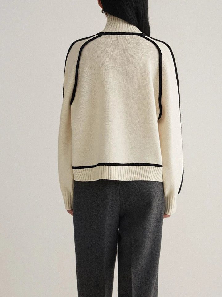 Camila | Oversize-Strickpullover mit Rollkragen und Farbblock-Design für Damen 6