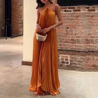 Nora | Wedding Guest Dress in Flowing Maxi Dress Style with Halter Neckline