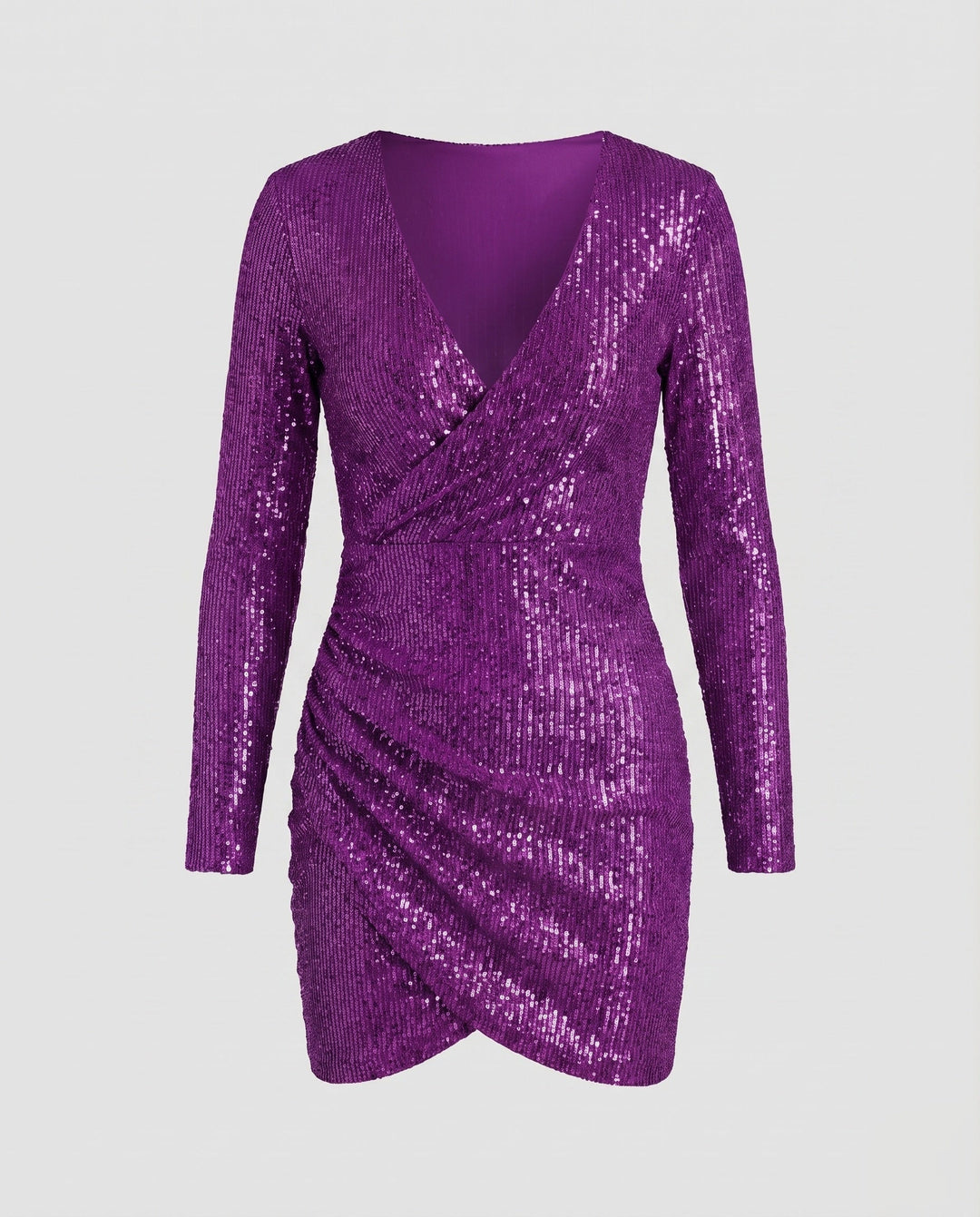 Celeste | Bodycon-Kleid mit V-Ausschnitt und Rüschen für den Abschlussball 6