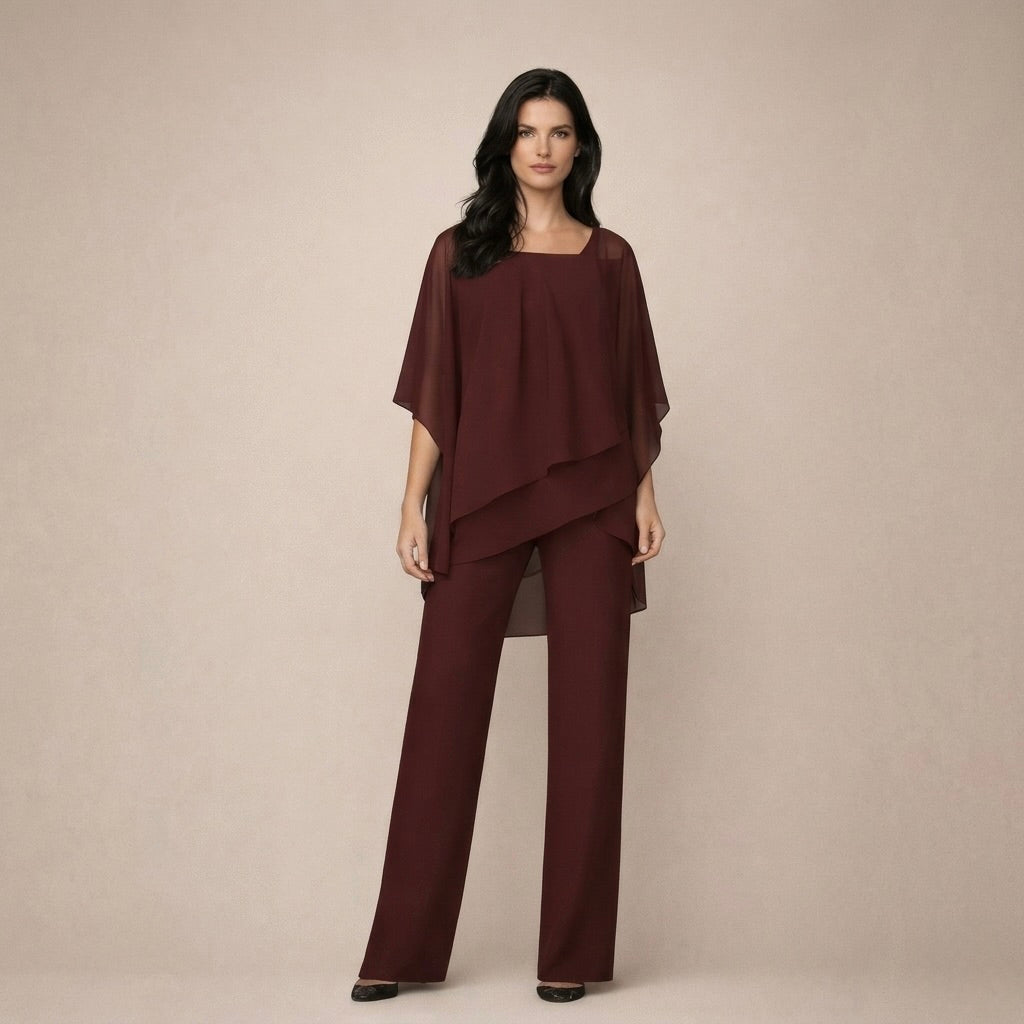 Celeste | Damen Set Off-Shoulder Weite Beine Sommer Chic Elegant 4