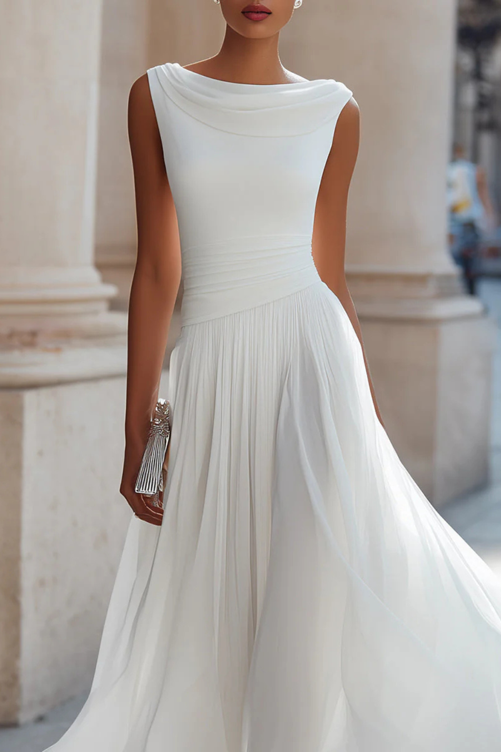 Celeste | Elegantes, Fließendes & Plissiertes Damenkleid – Perfekt als Kleid für Hochzeitsgast 1