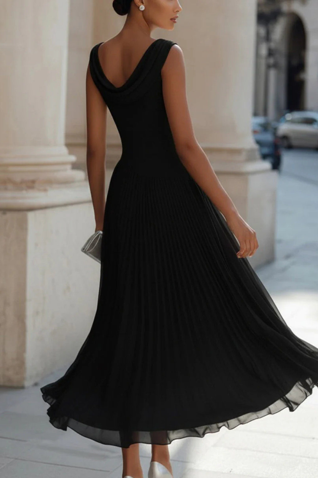 Celeste | Elegantes, Fließendes & Plissiertes Damenkleid – Perfekt als Kleid für Hochzeitsgast 8