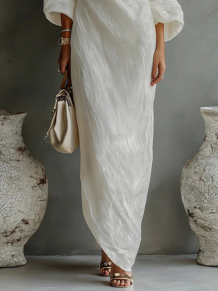 Celia | Elegantes, Asymmetrisches &amp; Fließendes One-Shoulder-Maxikleid 3