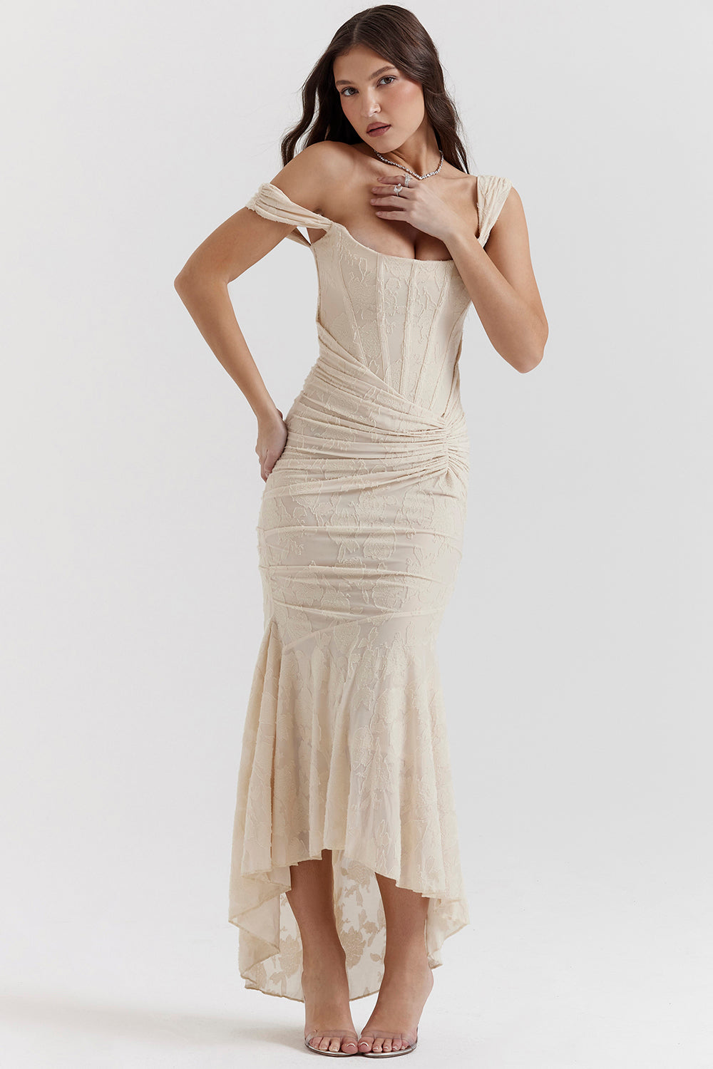 Celina | Abendkleid Abendkleider Lang Elegant Ärmellos Figurbetont 6