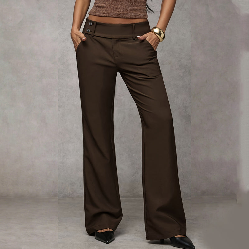 Celine | Elegante, Taillierte & Atembare Anzughose Damen – Schwarze Flare-Hose für Stilbewusste 8