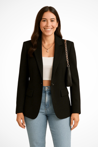 Anna | Eleganter Ein-Knopf-Blazer für Beruf und Freizeit