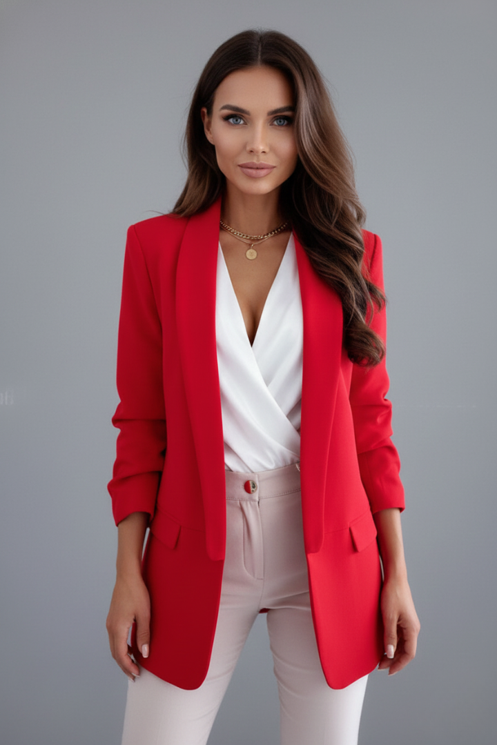 Celine | Eleganter, Taillierter Damenblazer mit Wickelkragen 6