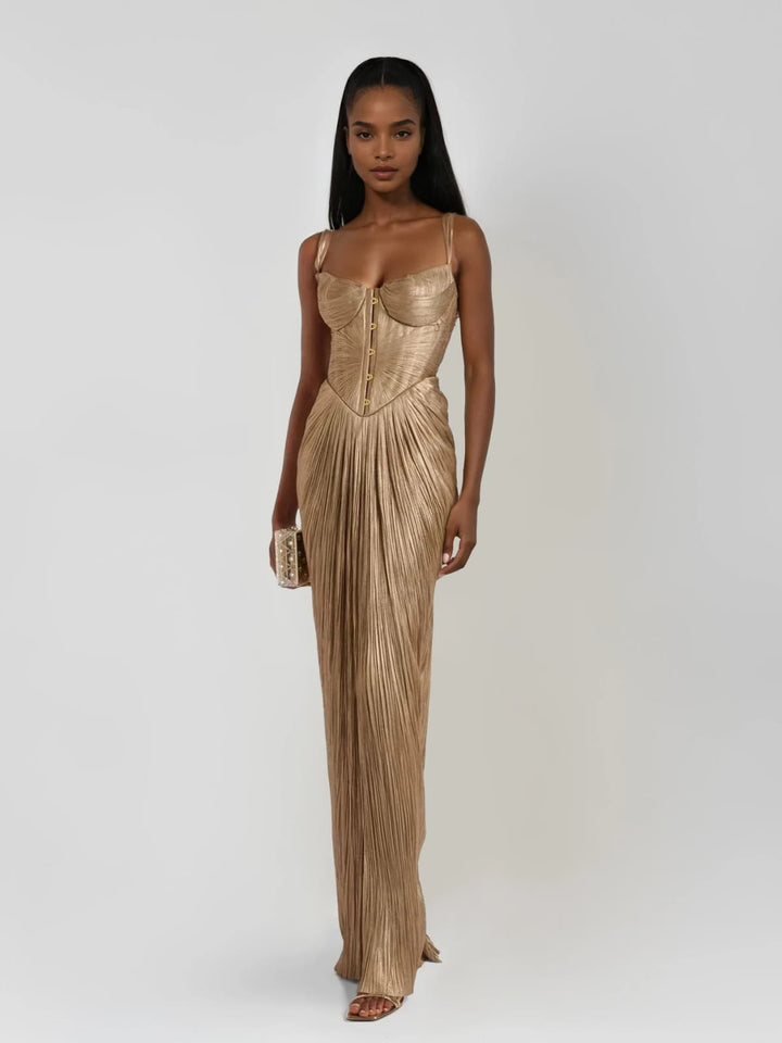 Cerys | Maxikleid Festlich Sommer Elegant Korsett Stil 0