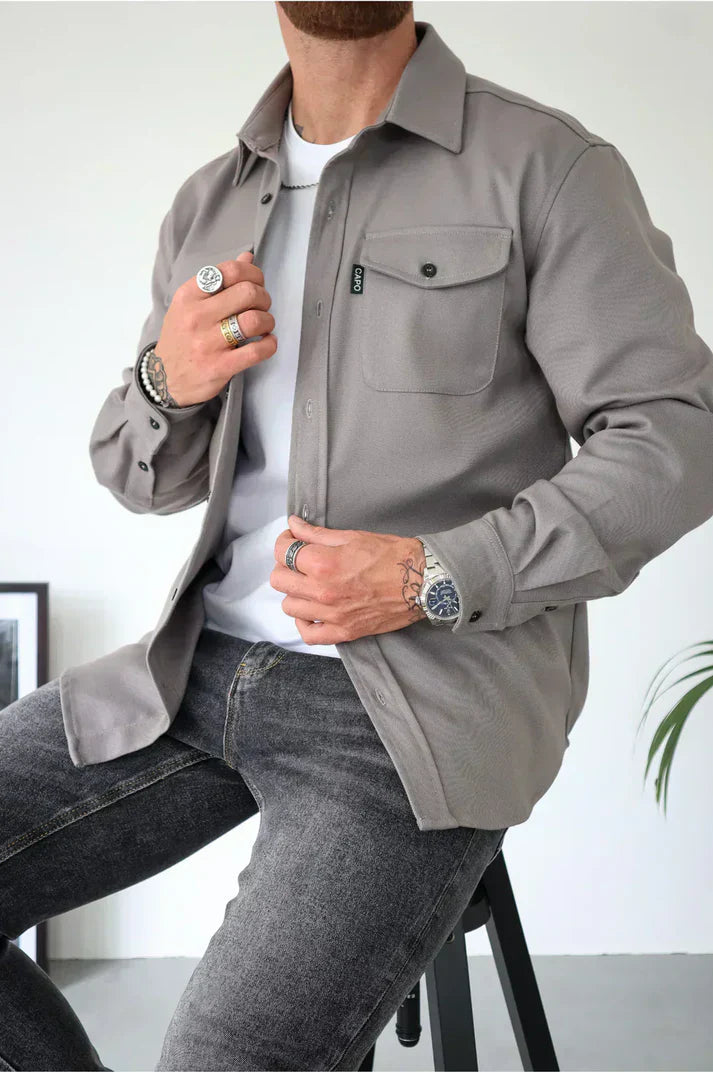 Christian | Bequemes und vielseitiges Baumwoll-Overshirt 0
