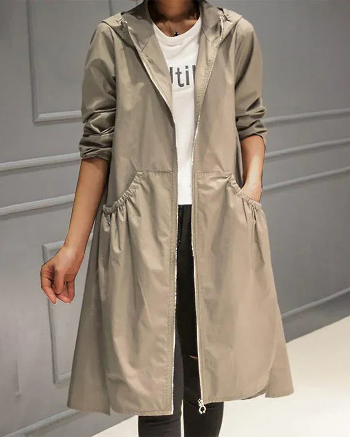 Christina | Elegante und vielseitige lange Damenjacke 0