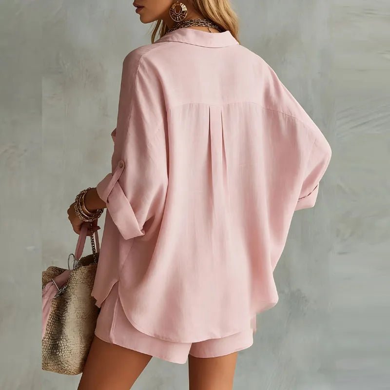 Clara | Atmungsaktives, Elegantes Zweiteiliges Leinenset für Sommer-Stil 1