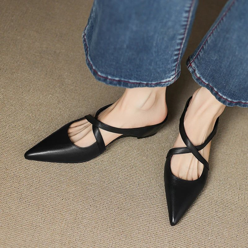 Clara | Elegante Mules Damen mit Absatz – Stilvolle Leder Mule Schuhe für jeden Anlass 2