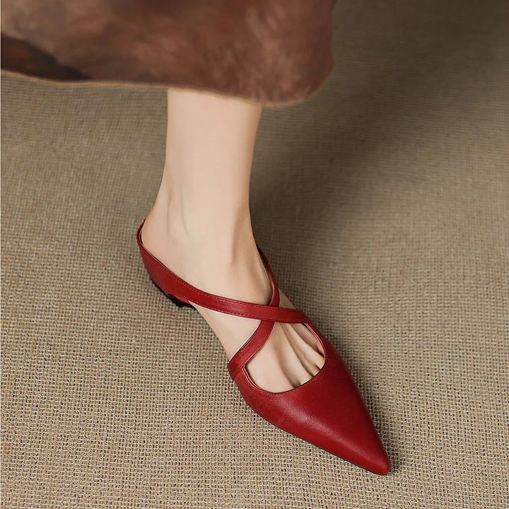 Clara | Elegante Mules Damen mit Absatz – Stilvolle Leder Mule Schuhe für jeden Anlass 4