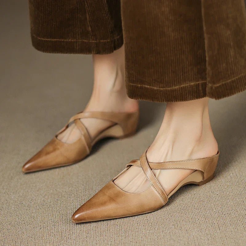 Clara | Elegante Mules Damen mit Absatz – Stilvolle Leder Mule Schuhe für jeden Anlass 8