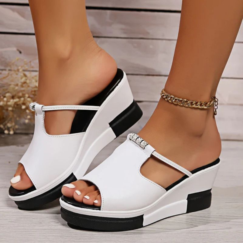 Clara | Elegante Plateau Sandalen Damen – Bequem, Schwarz & Vielseitig für Sommerlooks 1