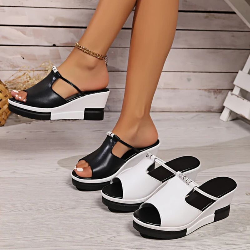 Clara | Elegante Plateau Sandalen Damen – Bequem, Schwarz & Vielseitig für Sommerlooks 3