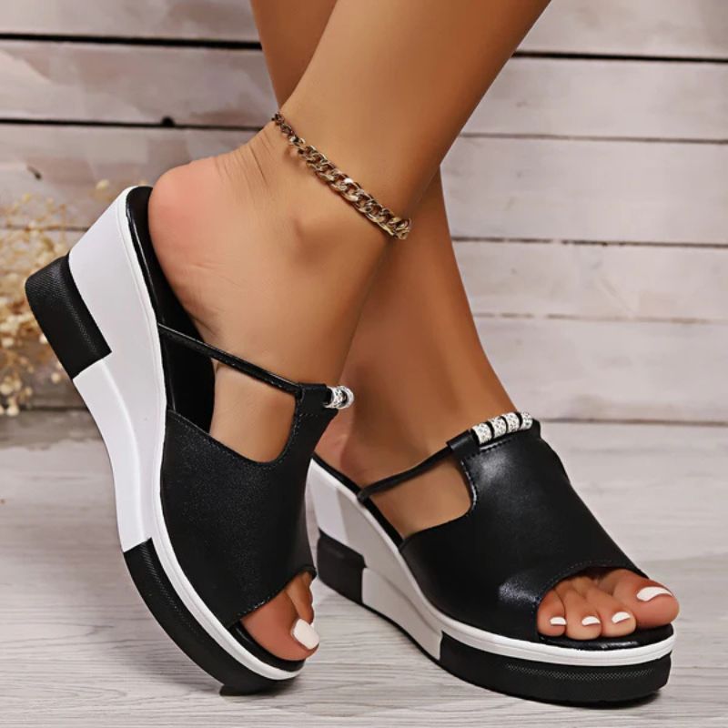 Clara | Elegante Plateau Sandalen Damen – Bequem, Schwarz & Vielseitig für Sommerlooks 5
