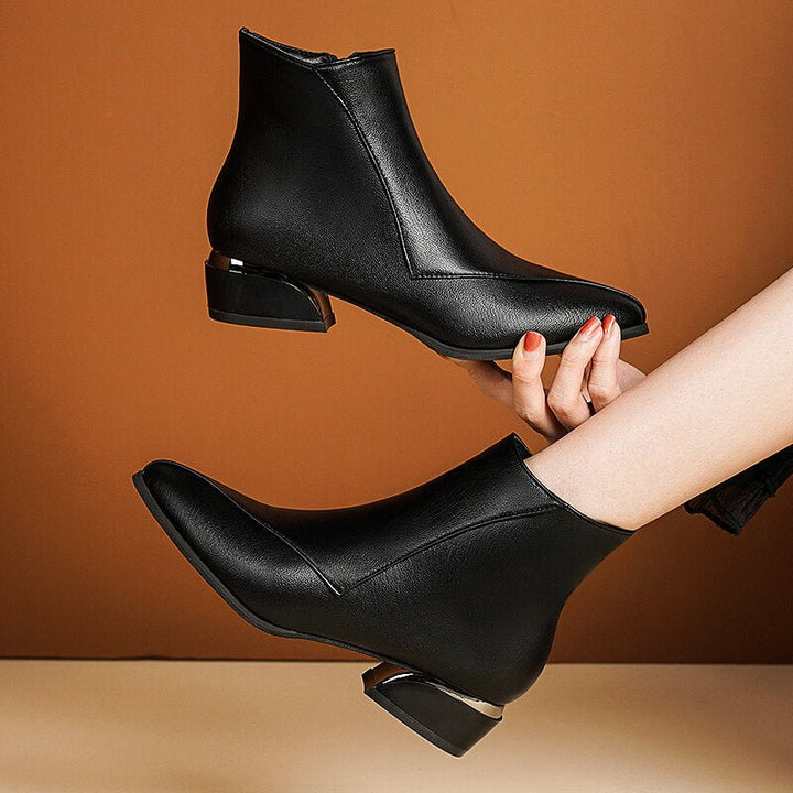 Clara | Elegante und stilvolle Damen-Stiefeletten mit niedrigem Absatz 5