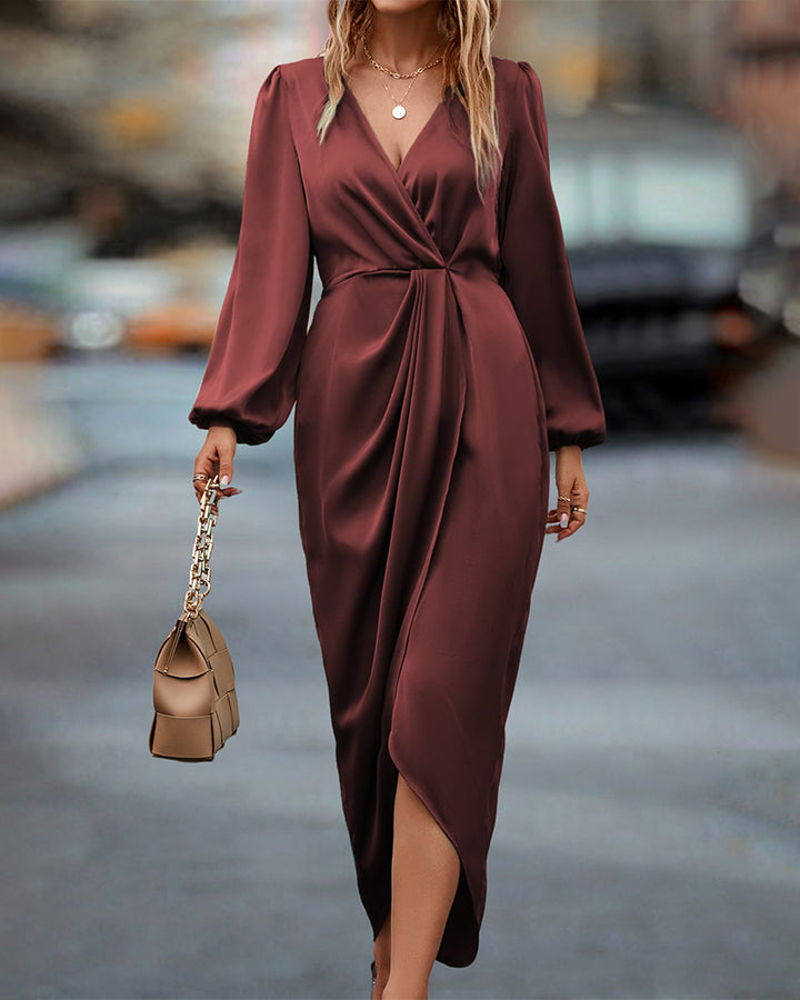 Clara | Elegantes Wickelkleid für Damen – Festlich, Bequem & Vielseitig 0