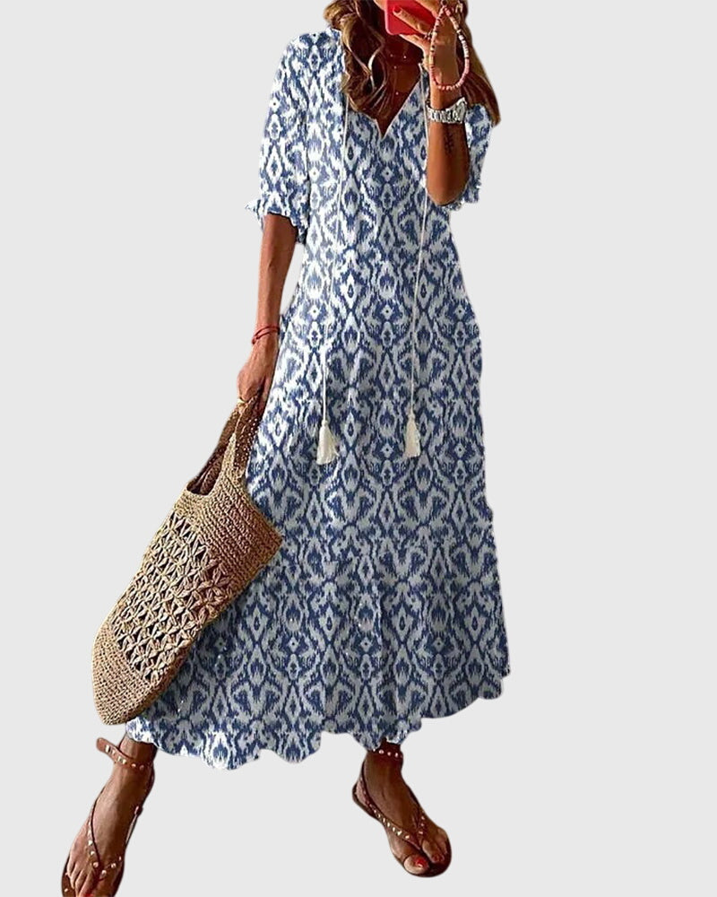 Clara | Elegantes, Leichtes &amp; Feminines Damenkleid – Boho Vintage Stil für Hochzeitsgäste &amp; Sommeranlässe 0