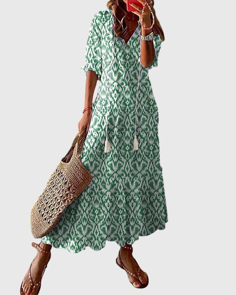 Clara | Elegantes, Leichtes &amp; Feminines Damenkleid – Boho Vintage Stil für Hochzeitsgäste &amp; Sommeranlässe 1