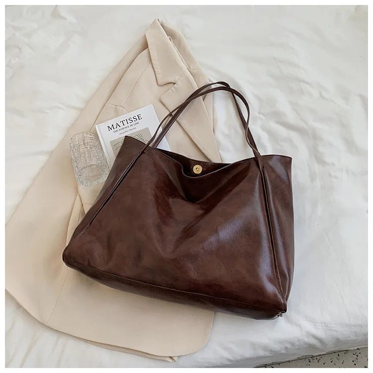 Clara | Retro glattem PU-Leder Tasche 7