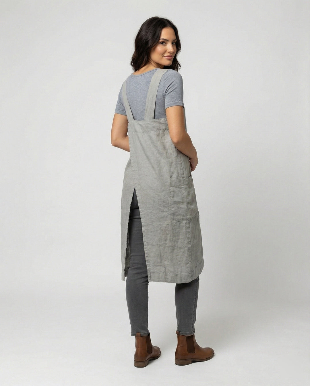 Clara | Stilvolles und bequemes Baumwoll Schürzenkleid 2