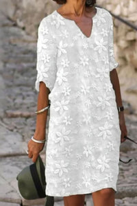 Charlotte | Zeitloses Und Elegantes Spitzen-Midikleid Für Damen