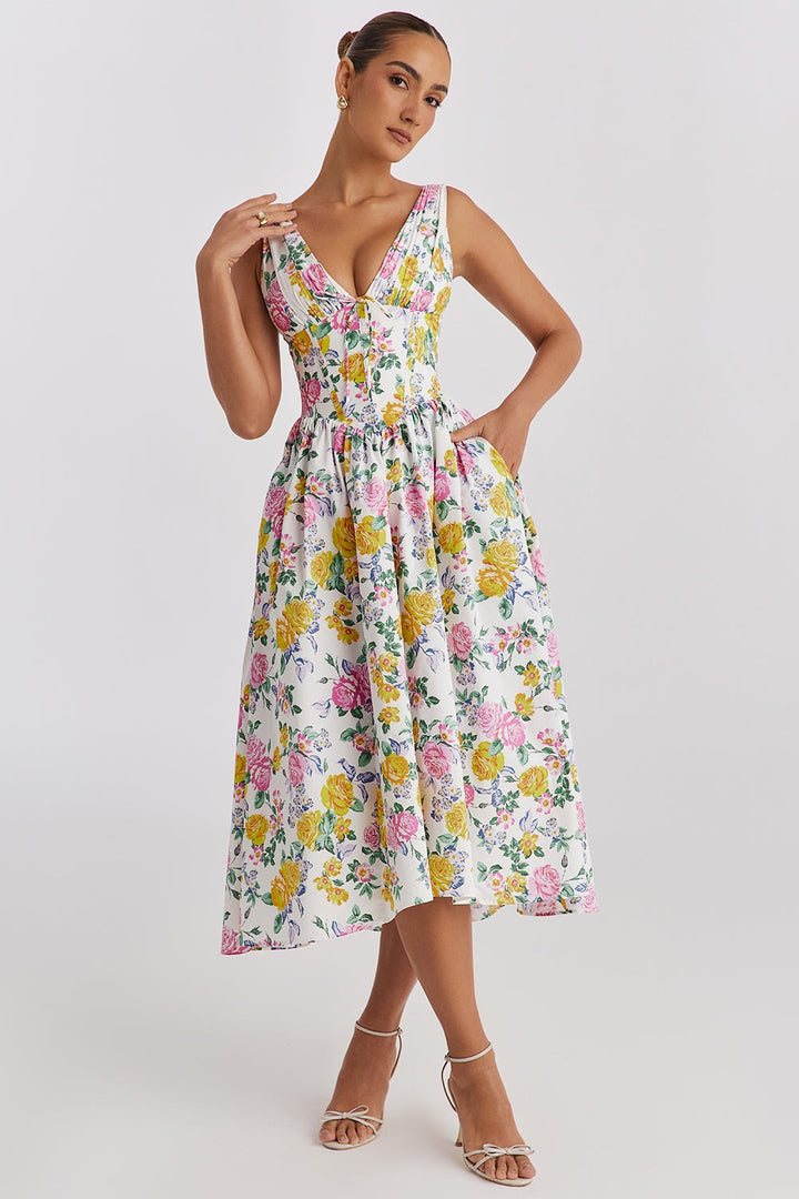 Claudia | Luftiges & Stilvolles Sommer Hochzeitsgästekleid 0