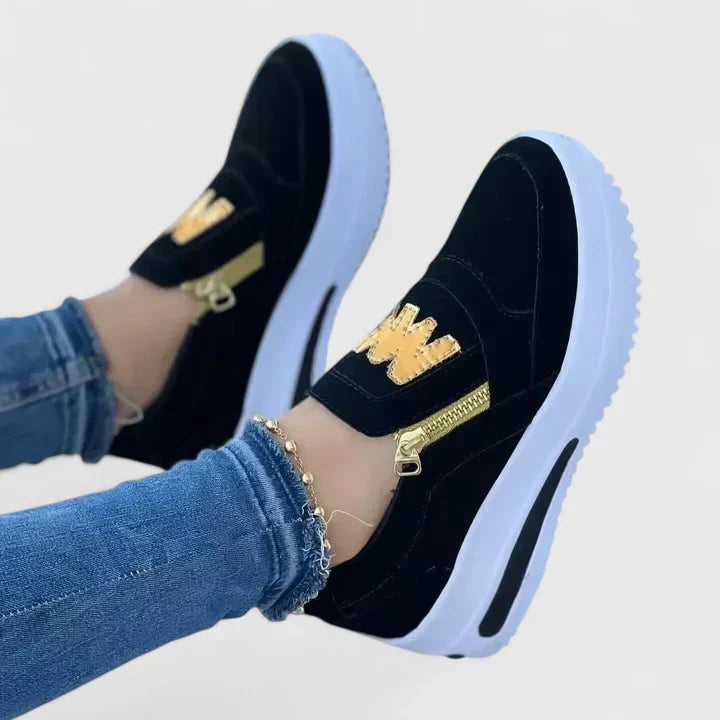Cleo | Bequeme, Stilvolle &amp; Moderne Plateau-Slip-On-Sneaker 3