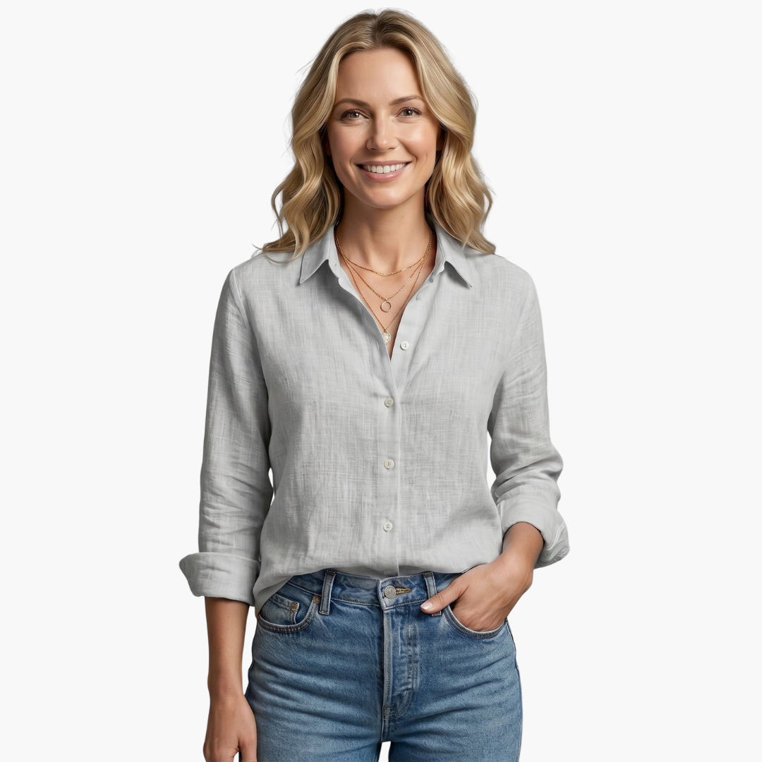 Cleo | Elegantes, Atmungsaktives Damen Hemd Blau – Vielseitig & Entspannt 5