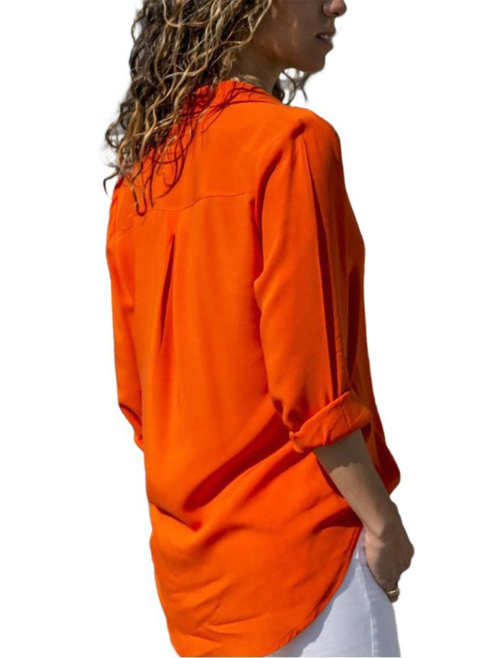 Cleo | Elegantes, Vielseitiges &amp; Bequemes Damen Button-Down Langarmhemd 1