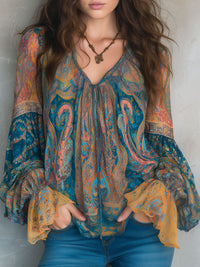 Christina | Stilvolle Chiffonbluse mit Rüschen