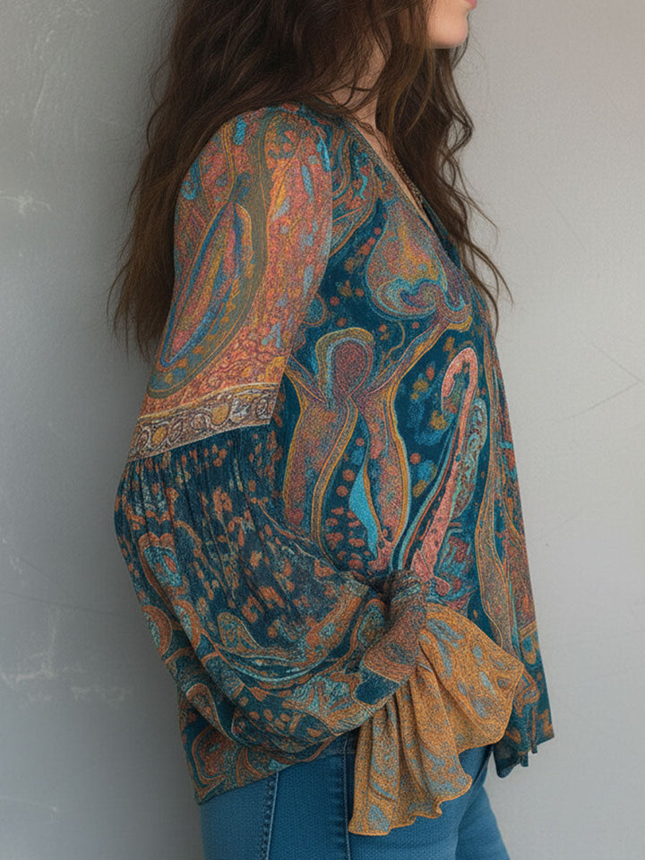 Cylara | Elegante Rüschen Chiffonbluse 4