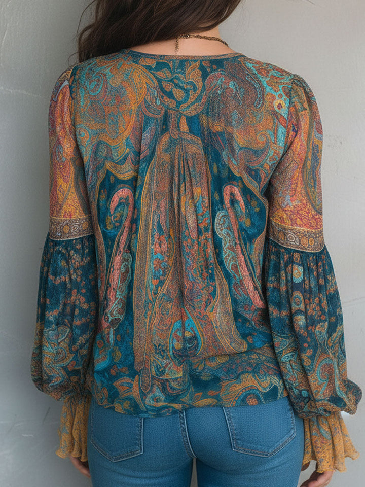 Cylara | Elegante Rüschen Chiffonbluse 5