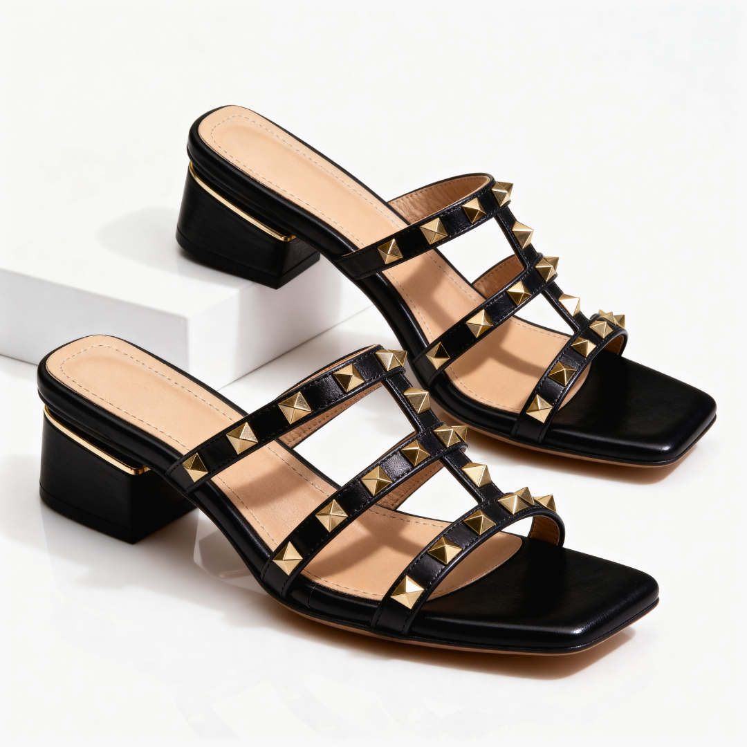 Cylara | Elegante Sandalen mit Nieten für zeitlosen Glamour 3