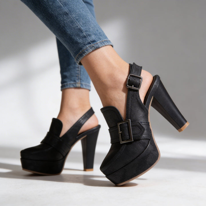 Dalia | Damen Schuhe Schuhe Damen Plateau Slingback Elegant Komfortabel 5