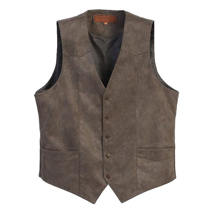 Damen Weste aus hochwertigem Kunstleder mit elegantem Schnitt Drune 2